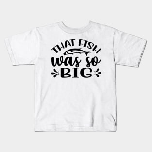 Wishing I Was Fishing - Less Talk More Fishing - Gift For Fishing Lovers, Fisherman - Black And White Simple Font Kids T-Shirt